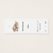 Modern bewerkbaar kleding Label Mini Visitekaartjes (Voorkant)