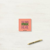 MODERN BEWERKBAAR KORAAL SINAASAPPEL AFBEELDING TE POST-IT® NOTES (Op bureau)