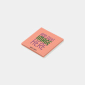 MODERN BEWERKBAAR KORAAL SINAASAPPEL AFBEELDING TE POST-IT® NOTES (Schuin)