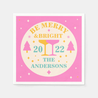 Modern, bewerkbaar met heldere kleuren voor Kerstm Servet