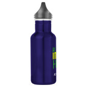 MODERN BEWERKBAAR NAVY BLUE AFBEELDING TEKST SJABL WATERFLES (Links)