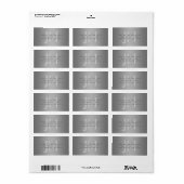 Modern bewerkbaar retouradres of -product etiket (Full Sheet)