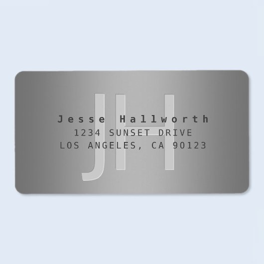 Modern bewerkbaar retouradres of -product etiket