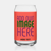 MODERN BEWERKBAAR ROOD SINAASAPPEL AFBEELDING TEKS BLIKVORM GLAS (Voorkant)