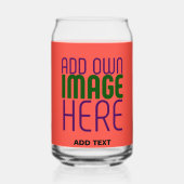 MODERN BEWERKBAAR ROOD SINAASAPPEL AFBEELDING TEKS BLIKVORM GLAS (Achterkant)