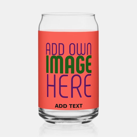 MODERN BEWERKBAAR ROOD SINAASAPPEL AFBEELDING TEKS BLIKVORM GLAS (Achterkant)