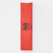 MODERN BEWERKBAAR ROOD SINAASAPPEL AFBEELDING TEKS SPANDOEK (Verticaal)