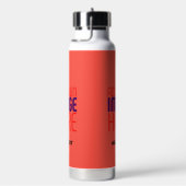MODERN BEWERKBAAR ROOD SINAASAPPEL AFBEELDING TEKS WATERFLES (Rechts)