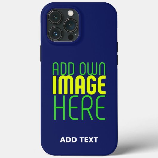 MODERN BEWERKBAAR SCHATTIGE NAVY BLAUW AFBEELDING Case-Mate iPhone CASE (Achterkant)