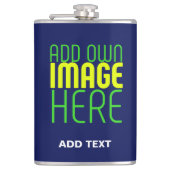 MODERN BEWERKBAAR SCHATTIGE NAVY BLAUW AFBEELDING  HEUPFLES (Voorkant)