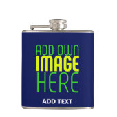 MODERN BEWERKBAAR SCHATTIGE NAVY BLAUW AFBEELDING  HEUPFLES (Voorkant)