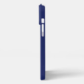 MODERN BEWERKBAAR SCHATTIGE NAVY BLAUW AFBEELDING  iPhone HOESJE (Linkerkant)
