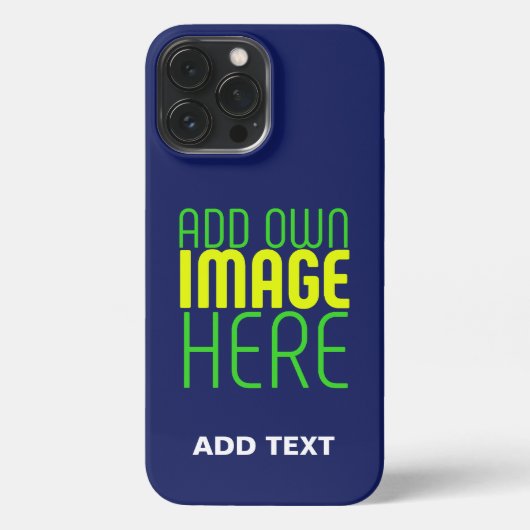 MODERN BEWERKBAAR SCHATTIGE NAVY BLAUW AFBEELDING  iPhone HOESJE (Achterkant)