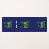 MODERN BEWERKBAAR SCHATTIGE NAVY BLAUW AFBEELDING  YOGAMAT (Achterkant (horizontaal))