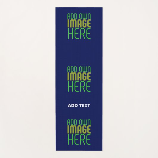 MODERN BEWERKBAAR SCHATTIGE NAVY BLAUW AFBEELDING  YOGAMAT (Voorkant)