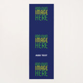 MODERN BEWERKBAAR SCHATTIGE NAVY BLAUW AFBEELDING  YOGAMAT (Achterkant)