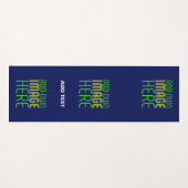 MODERN BEWERKBAAR SCHATTIGE NAVY BLAUW AFBEELDING  YOGAMAT (Voorkant (horizontaal))