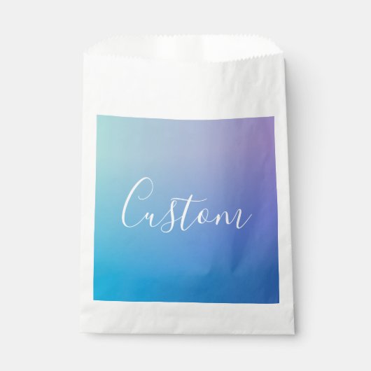 Modern bewerkbaar script schrijven | Kleurrijk omb Bedankzakje (Voorkant)