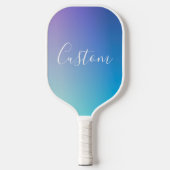 Modern bewerkbaar script schrijven | Kleurrijke Om Pickleball Paddle (Voorkant)