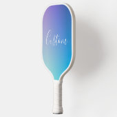 Modern bewerkbaar script schrijven | Kleurrijke Om Pickleball Paddle (Links)