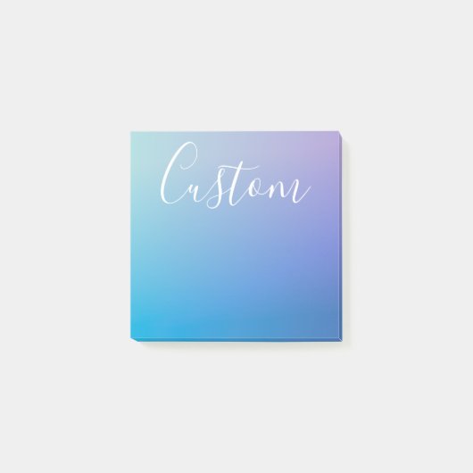 Modern bewerkbaar script schrijven | Kleurrijke Om Post-it® Notes (Voorkant)