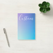 Modern bewerkbaar script schrijven | Kleurrijke Om Post-it® Notes (Kantoor)