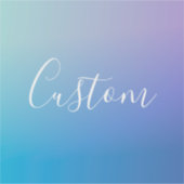 Modern bewerkbaar script schrijven | Kleurrijke Om Sticker (Voorkant)