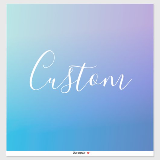 Modern bewerkbaar script schrijven | Kleurrijke Om Sticker (Vel)