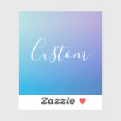 Modern bewerkbaar script schrijven | Kleurrijke Om Sticker (Vel)