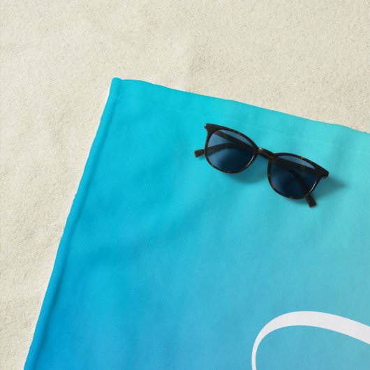 Modern bewerkbaar script schrijven | Kleurrijke Om Strandlaken (In situ)