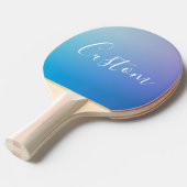 Modern bewerkbaar script schrijven | Kleurrijke Om Tafeltennisbatje (Voorkant Gekanteld)