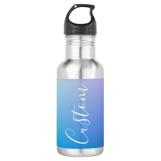 Modern bewerkbaar script schrijven | Kleurrijke Om Waterfles (Voorkant)