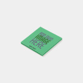 MODERN BEWERKBAAR SMARAGD GROEN AFBEELDING TEKST S POST-IT® NOTES (Schuin)