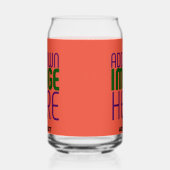 MODERN BEWERKBAAR TOMATENROOD AFBEELDING TEKST SJA BLIKVORM GLAS (Rechts)
