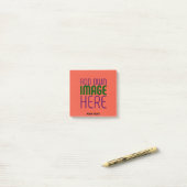 MODERN BEWERKBAAR TOMATENROOD AFBEELDING TEKST SJA POST-IT® NOTES (Op bureau)