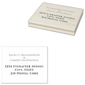 Modern bewerkbaar trouwretouradres rubberstempel (Gestempeld)