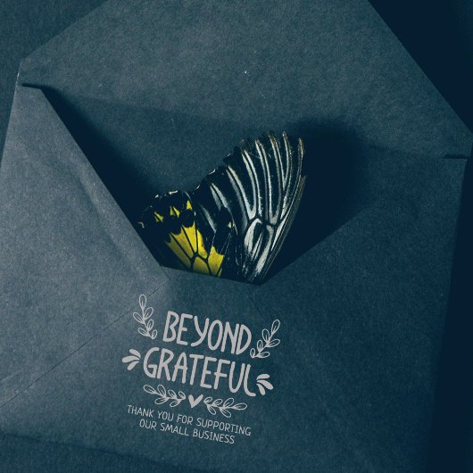 Modern Beyond Grateful, Bedankt Rubberstempel
