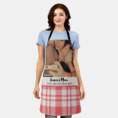Modern BFF-foto Plaid Vriendschap Beste Vriend Schort (Gedragen)