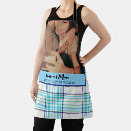 Modern BFF-foto Plaid Vriendschap Beste Vriend Schort