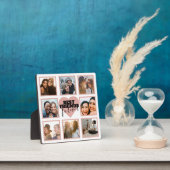 Modern BFF Photo Collage Roos Gold Heart Fotoplaat (Insitu)