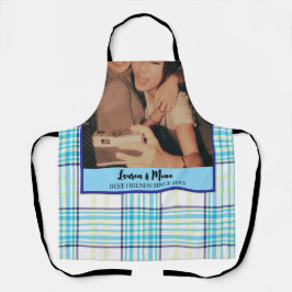 Modern BFF Photo Plaid Friendship Best Friend Schort