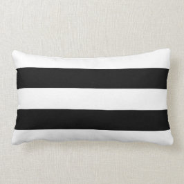 Modern Big Black en White Stripe Kussen
