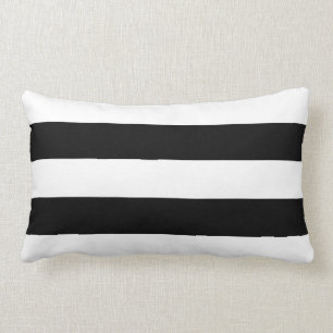 Modern Big Black en White Stripe Kussen