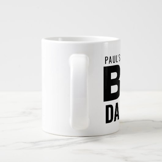 Modern Big Dad Mok Vaderdag Custom Name Huge (Achterkant)