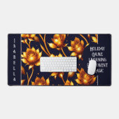 Modern Big Luxury Gold Roos Collectie Bureaumat (Keyboard & Muis)