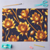 Modern Big Luxury Gold Roos Collectie Tissuepapier (Craft)