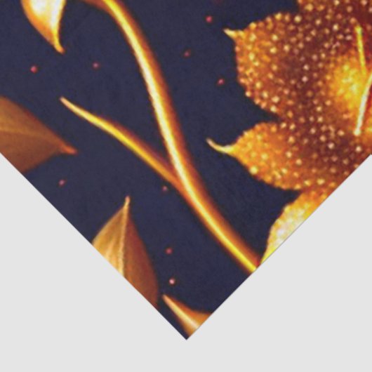 Modern Big Luxury Gold Roos Collectie Tissuepapier (Detail)