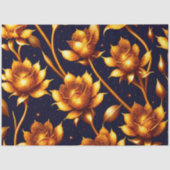 Modern Big Luxury Gold Roos Collectie Tissuepapier (Voorkant)