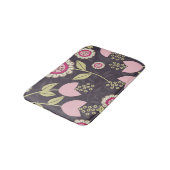 Modern Big Pink Floral Tulip Pattern Badmat (Gekanteld)