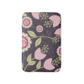 Modern Big Pink Floral Tulip Pattern Badmat (Voorkant Verticaal)
